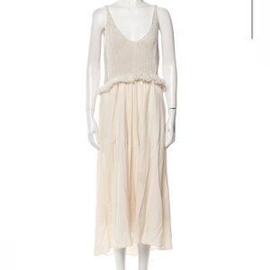 Vince cream tank midi dress Medium